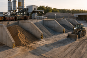 Модернизация склада инертных материалов для бетонного завода